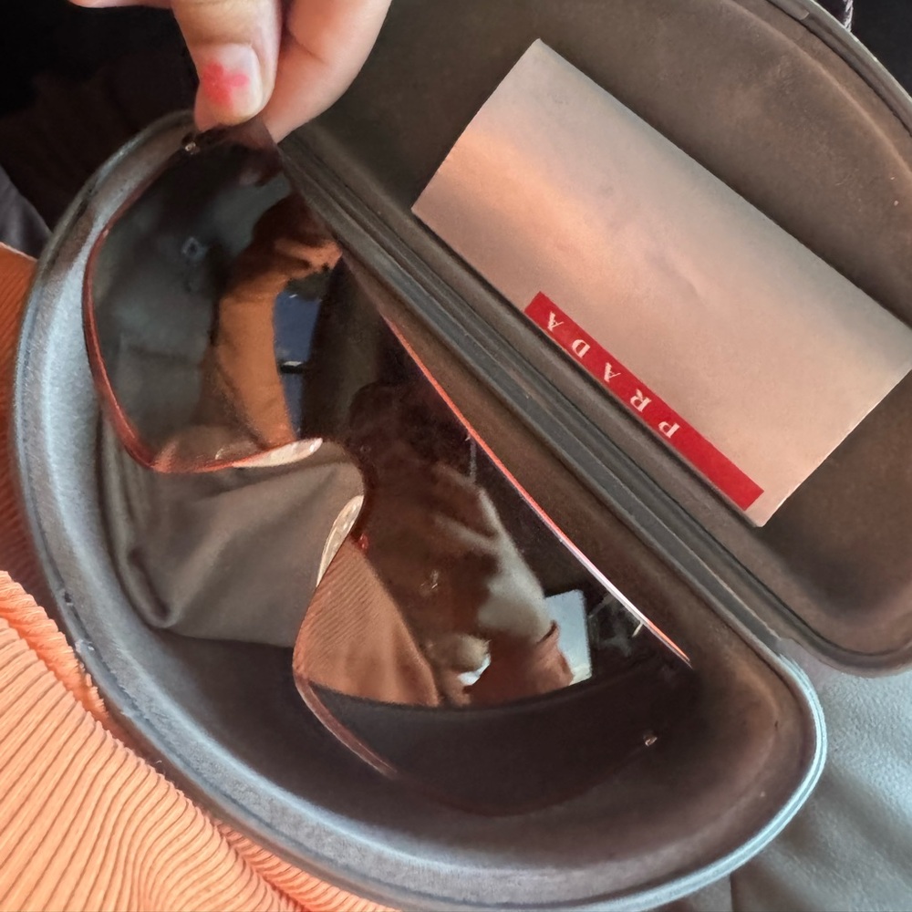 Prada Sunglasses with Gray and Black Case